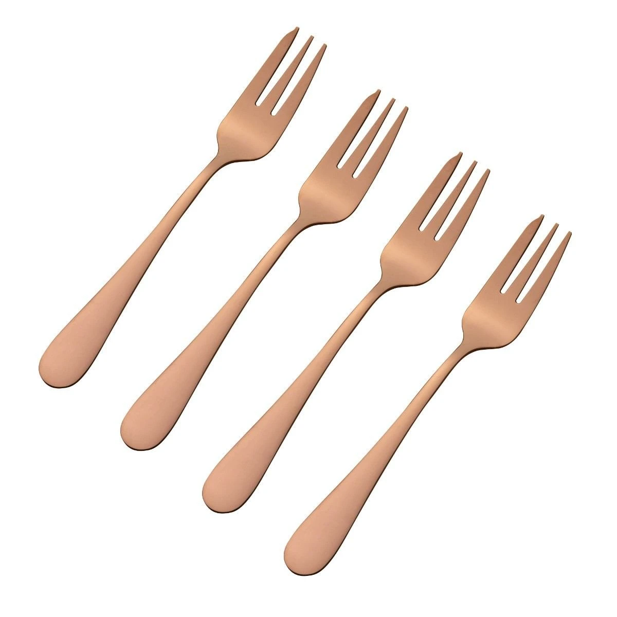 Viners Select 4-Piece Pastry Fork Set | Copper 3 Viners Select 4-Piece Pastry Fork Set | Copper