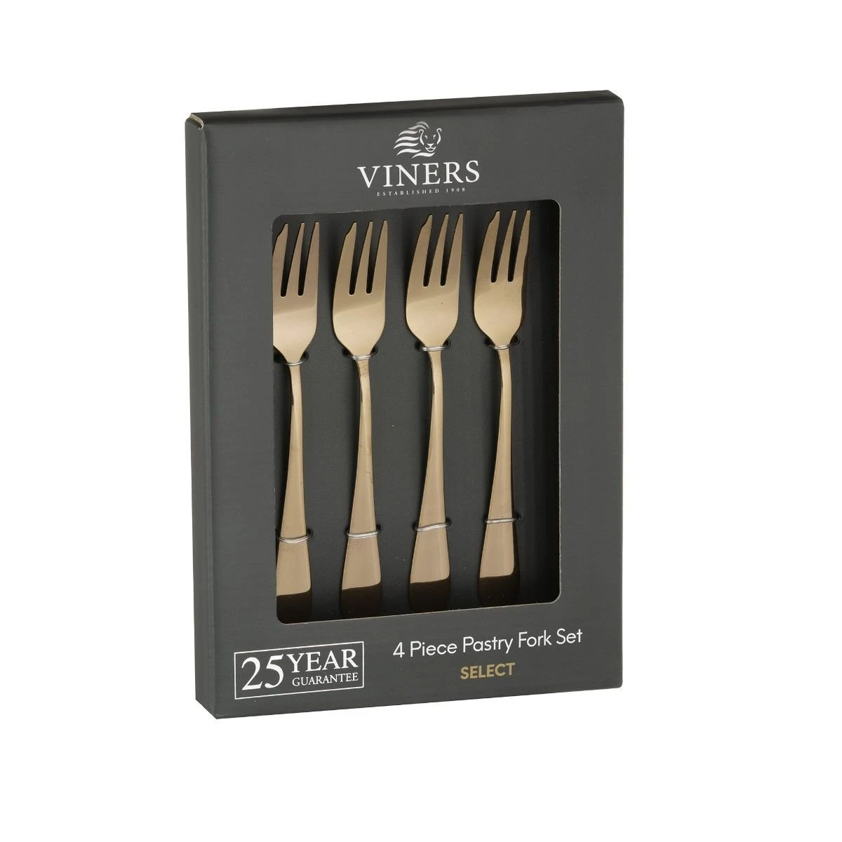 Viners Select 4-Piece Pastry Fork Set | Copper 4 Viners Select 4-Piece Pastry Fork Set | Copper - Image 2