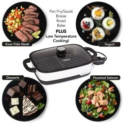 Presto® 16" Precise Tuxedo Digital Precision Skillet Multi Cooker 12 Presto® 16" Precise Tuxedo Digital Precision Skillet Multi Cooker -Cuisinart Shop 06854 av3