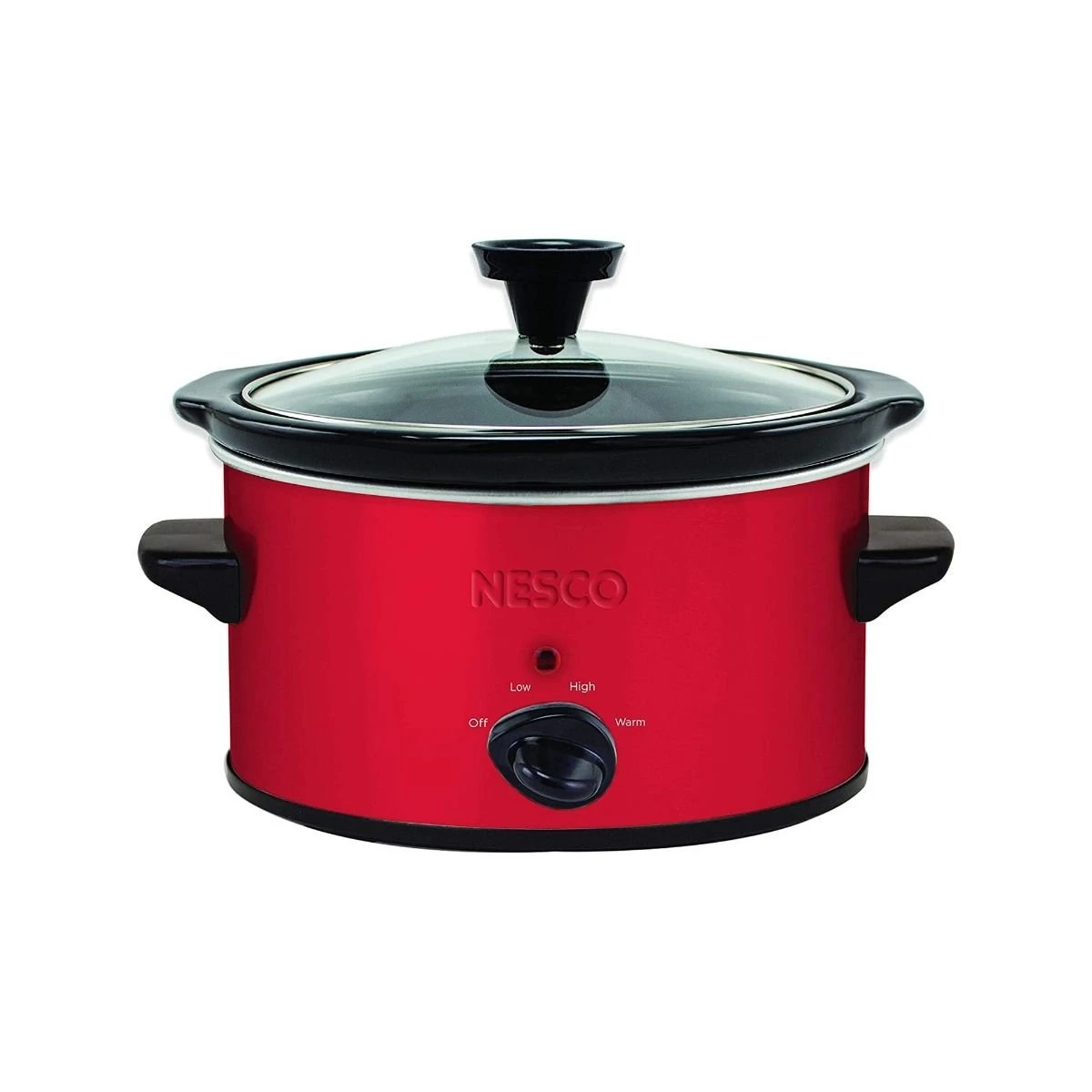Nesco / American Harvest Nesco 1.5-Quart Oval Slow Cooker | Red Metallic 3 Nesco / American Harvest Nesco 1.5-Quart Oval Slow Cooker | Red Metallic