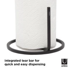 Umbra Squire Vertical Paper Towel Holder | Black -Cuisinart Shop 1004313 040 squire blk co02