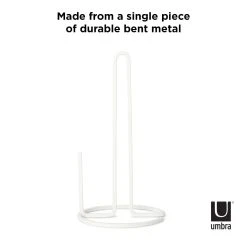 Umbra Squire Vertical Paper Towel Holder | White -Cuisinart Shop 1004313 660 squire wht co01