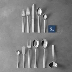 Villeroy & Boch 46-Piece Stainless Steel Flatware & Serving Set | Victor -Cuisinart Shop 1263509084 on fs m b