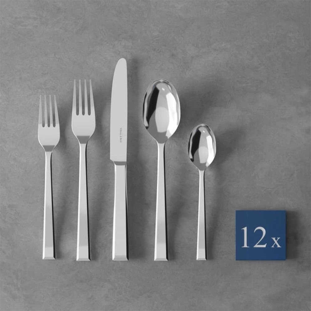Villeroy & Boch 60-Piece Stainless Steel Flatware Set | Victor 4 Villeroy & Boch 60-Piece Stainless Steel Flatware Set | Victor - Image 2