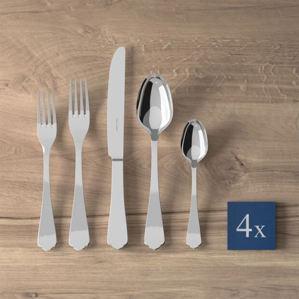 Villeroy & Boch 20-Piece Stainless Steel Flatware Set | Medina 4 Villeroy & Boch 20-Piece Stainless Steel Flatware Set | Medina - Image 2