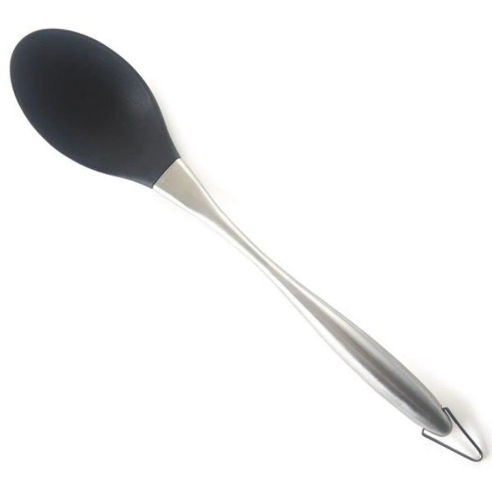 Norpro Stainless Steel And Silicone | Solid Spoon 3 Norpro Stainless Steel And Silicone | Solid Spoon