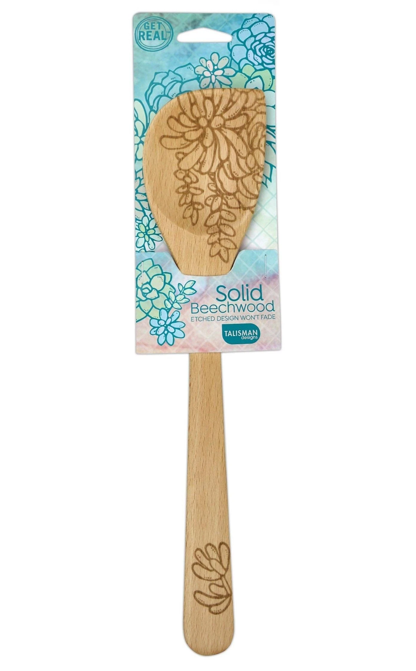 Talisman Designs Solid Beechwood 12" Succulent Corner Spoon 3 Talisman Designs Solid Beechwood 12" Succulent Corner Spoon