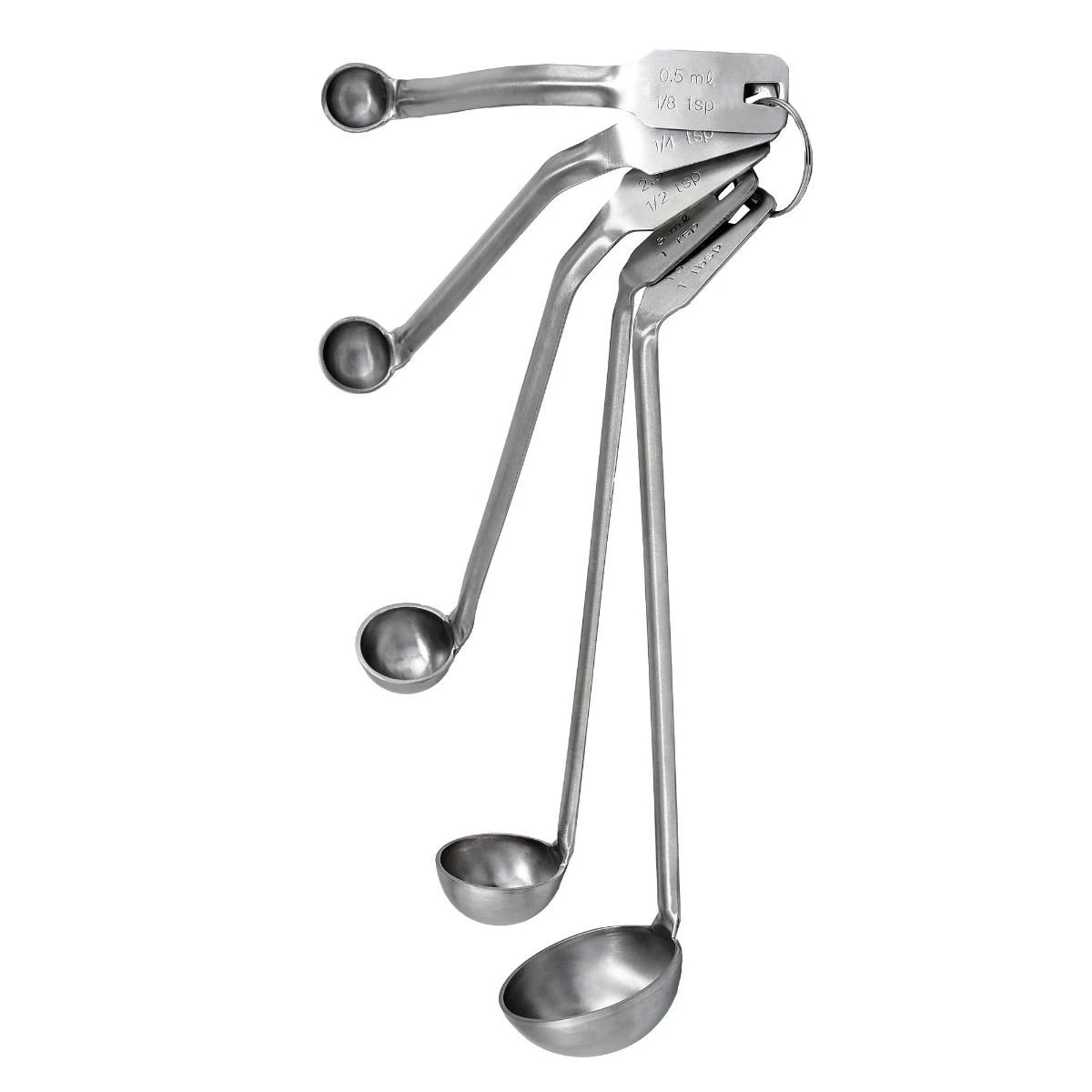 Winco 5-Piece Mini Ladle Set 3 Winco 5-Piece Mini Ladle Set
