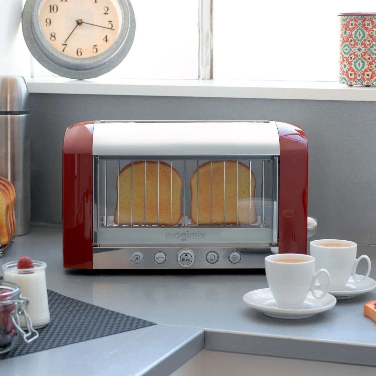 Magimix® Vision Toaster | Red 4 Magimix® Vision Toaster | Red - Image 2