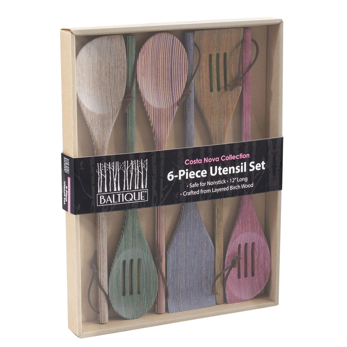 Totally Bamboo Baltique® 6-Piece Cooking Utensil Set | Costa Nova 7 Totally Bamboo Baltique® 6-Piece Cooking Utensil Set | Costa Nova - Image 5