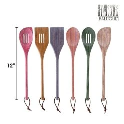 Totally Bamboo Baltique® 6-Piece Cooking Utensil Set | Costa Nova 14 Totally Bamboo Baltique® 6-Piece Cooking Utensil Set | Costa Nova -Cuisinart Shop 20 9911costanova 6 pc dims 01