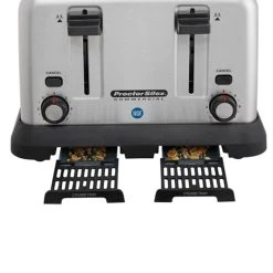 Proctor Silex ProctorSilex Commercial 4-Slice Toaster | Extra-Wide Slots -Cuisinart Shop 24850r trays