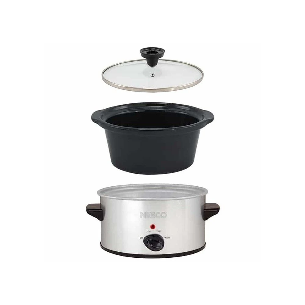 Nesco / American Harvest Nesco 1.5-Quart Oval Slow Cooker | Stainless Steel 4 Nesco / American Harvest Nesco 1.5-Quart Oval Slow Cooker | Stainless Steel - Image 2