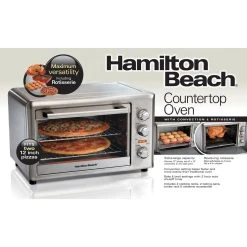 Hamilton Beach Home Hamilton Beach Countertop Oven With Convection & Rotisserie | Stainless Steel 12 Hamilton Beach Home Hamilton Beach Countertop Oven With Convection & Rotisserie | Stainless Steel -Cuisinart Shop 31103d pkg front eng