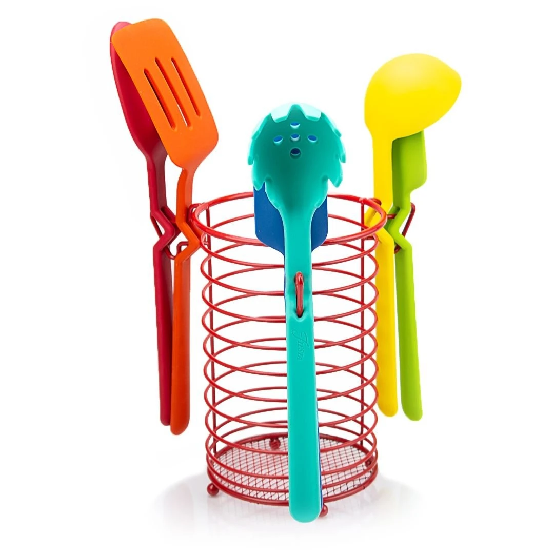 Fiesta® Utensil Set | 7-Piece With Caddy (Silicone) 3 Fiesta® Utensil Set | 7-Piece With Caddy (Silicone)