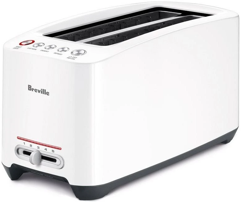 Breville Smart Long Slot Toaster | Artic White 3 Breville Smart Long Slot Toaster | Artic White