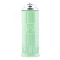 TableCraft Coca-Cola Jadeite Straw Jar