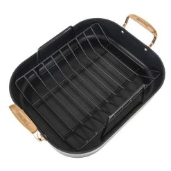 Viking 16" Roasting Pan | Black & Copper -Cuisinart Shop 40051 9902chc 05