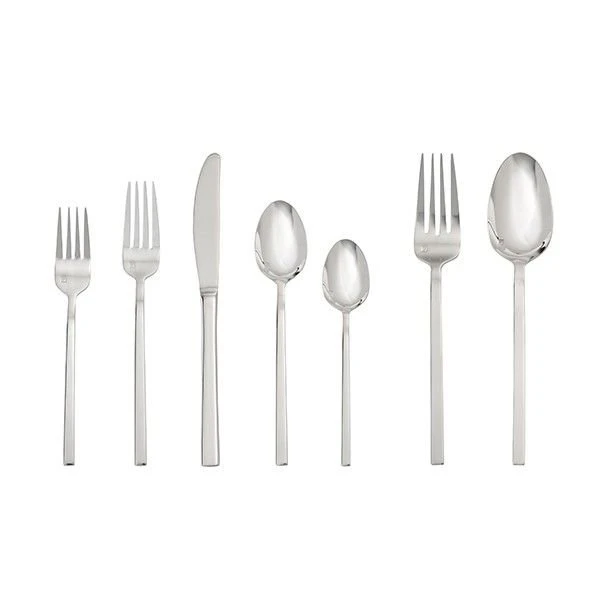 Fortessa Theo Stainless Steel 42 Piece Flatware Set 3 Fortessa Theo Stainless Steel 42 Piece Flatware Set