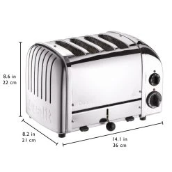 Dualit NewGen Classic 4-Slice Toaster | Chrome -Cuisinart Shop 4chrome4
