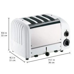 Dualit NewGen Classic 4-Slice Toaster | White 10 Dualit NewGen Classic 4-Slice Toaster | White -Cuisinart Shop 4white3