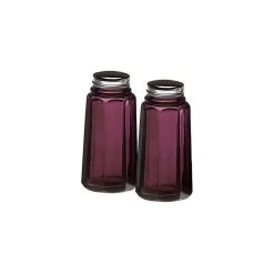 Mosser Glass Panel Salt And Pepper Shakers | Amethyst