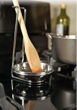 Fox Run Stainless Steel 7" Vertical Spoon Rest -Cuisinart Shop 5612 fox run spoon holder lifestyle