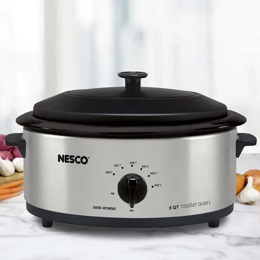 Nesco / American Harvest Nesco 6-Quart Roaster | Stainless Steel 6 Nesco / American Harvest Nesco 6-Quart Roaster | Stainless Steel - Image 4