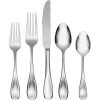 Oneida Brushed Satin 18/0 Stainless Steel 45-Piece Flatware Set | Voss -Cuisinart Shop 61pit 4eagl. ac sl1500 1