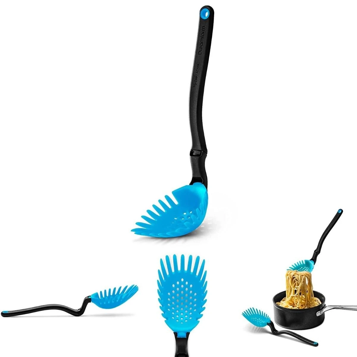 Dreamfarm Holey Spadle Slotted Spoon/Ladle | Dreamfarm Blue 3 Dreamfarm Holey Spadle Slotted Spoon/Ladle | Dreamfarm Blue