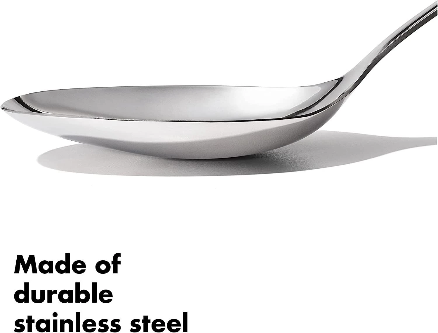 OXO Steel Solid Spoon 4 OXO Steel Solid Spoon - Image 2