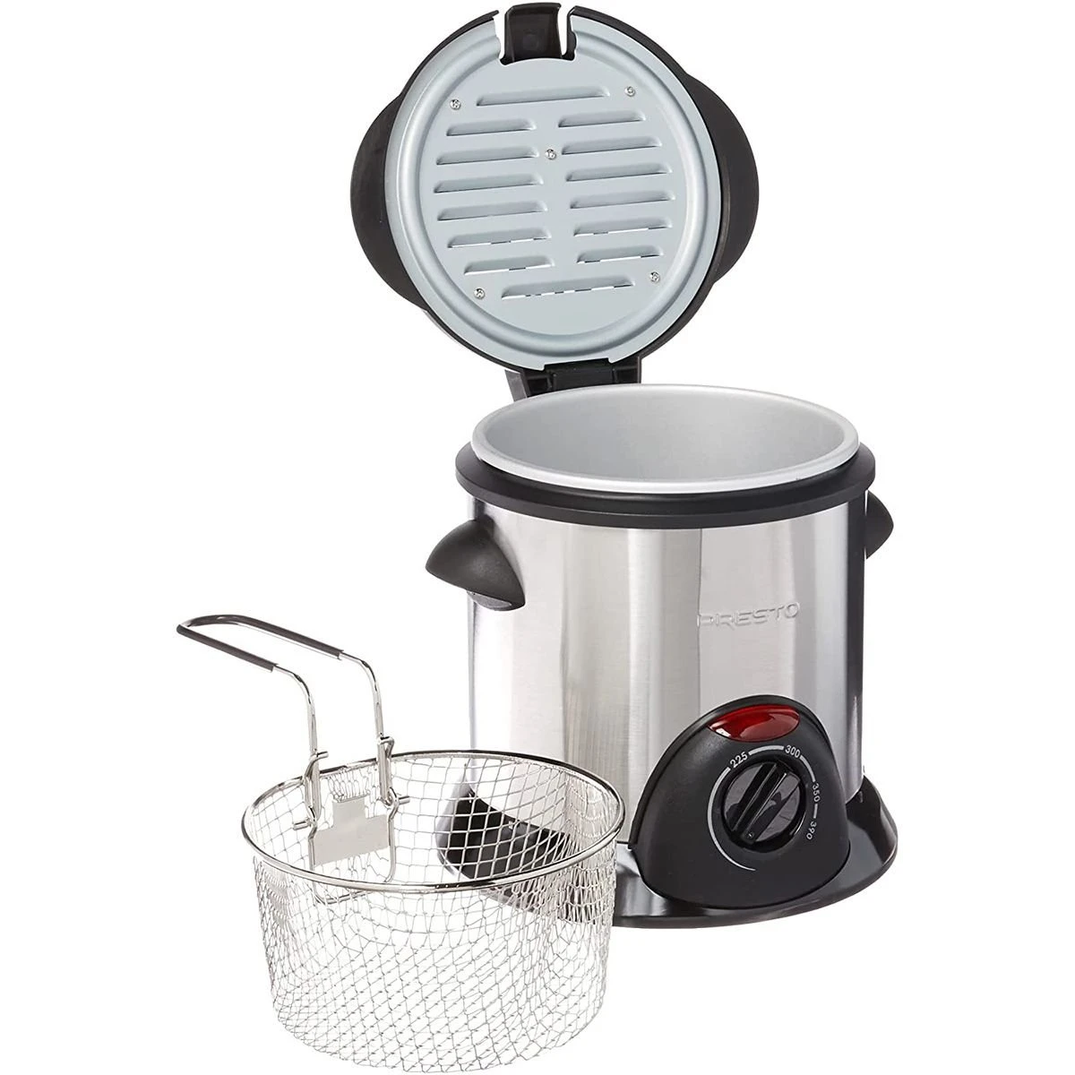 Presto® Stainless Steel Electric Deep Fryer | 1.1 Qt. 4 Presto® Stainless Steel Electric Deep Fryer | 1.1 Qt. - Image 2