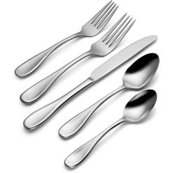 Oneida Brushed Satin 18/0 Stainless Steel 45-Piece Flatware Set | Voss -Cuisinart Shop 71d0mvcl8kl. ac sl1500 1