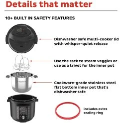 Instant Pot Pro Pressure Cooker | 8-Quart -Cuisinart Shop 71s7qcddfwl. ac sl1500