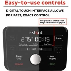 Instant 6-Quart Precision Dutch Oven Multi-Cooker | Red -Cuisinart Shop 71slxmc ybl. ac sl1500