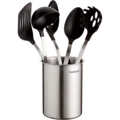 Cuisinart Barrel Handle Utensil Set With Crock