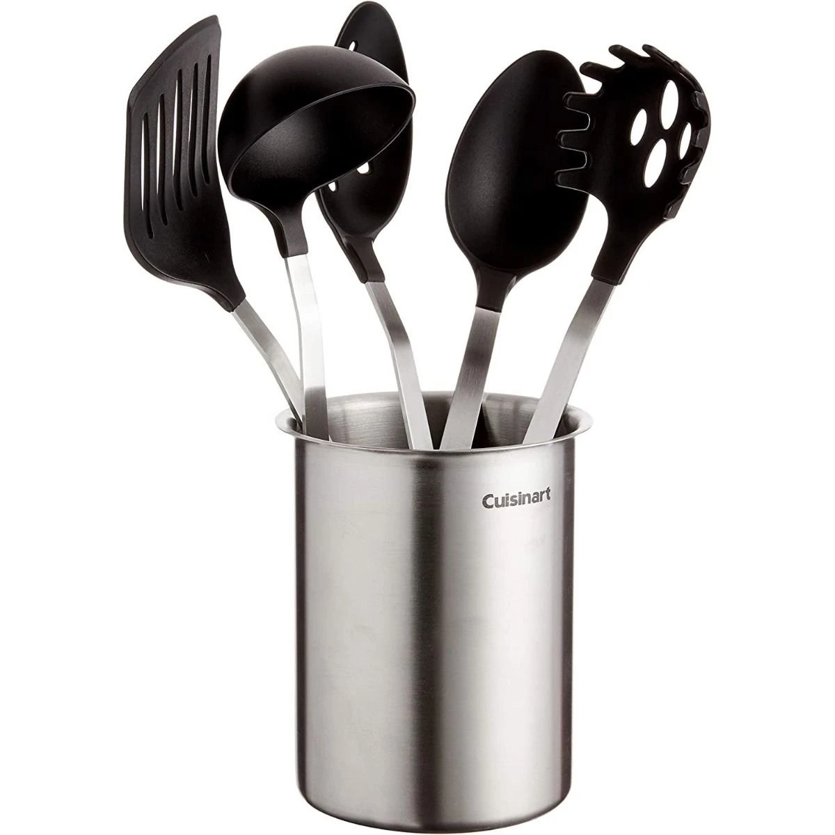 Cuisinart Barrel Handle Utensil Set With Crock 3 Cuisinart Barrel Handle Utensil Set With Crock
