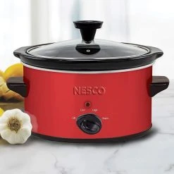 Nesco / American Harvest Nesco 1.5-Quart Oval Slow Cooker | Red Metallic 7 Nesco / American Harvest Nesco 1.5-Quart Oval Slow Cooker | Red Metallic -Cuisinart Shop 71zpavia fl. ac sl1500