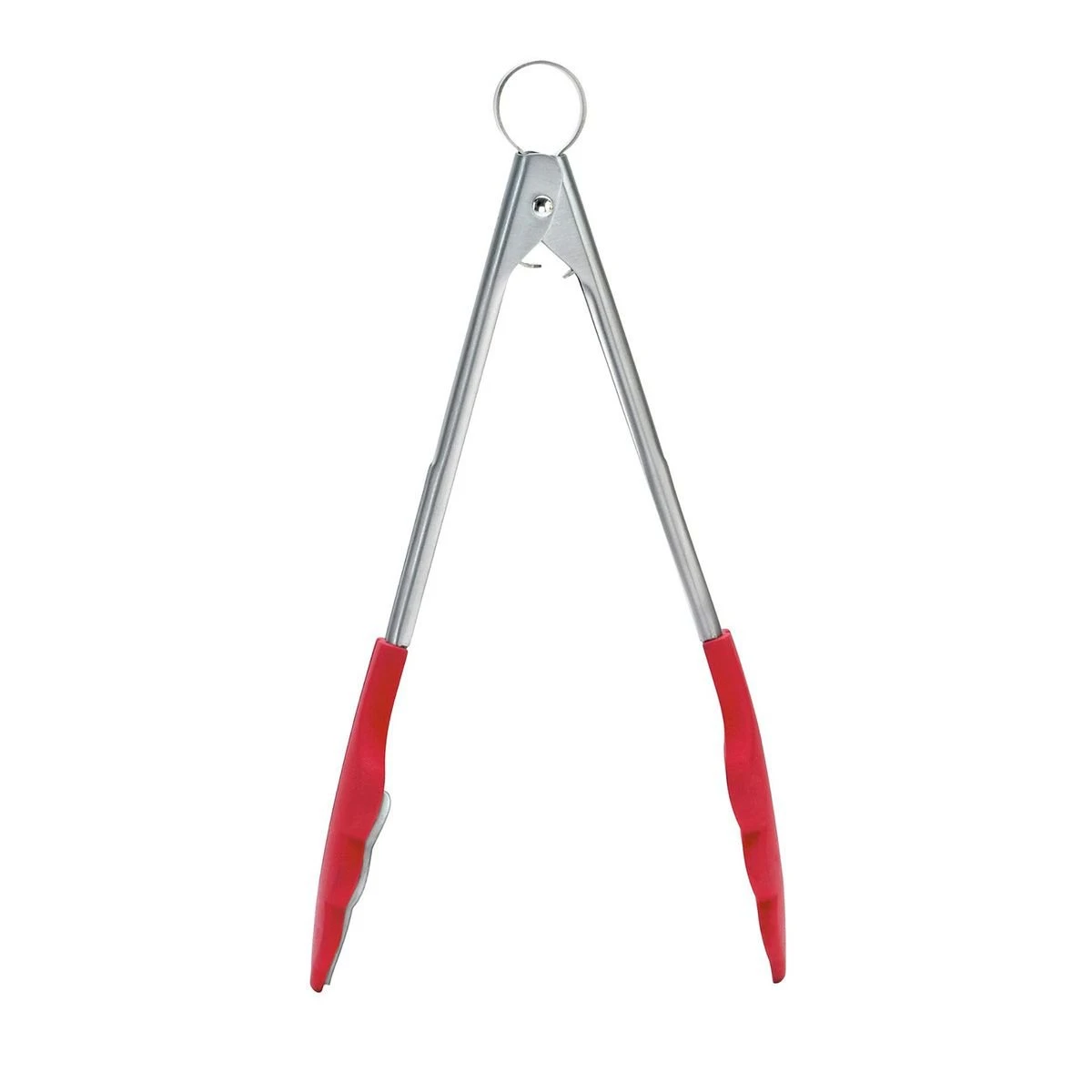 Cuisipro 9.5" Silicone Tongs With Teeth | Red 3 Cuisipro 9.5" Silicone Tongs With Teeth | Red