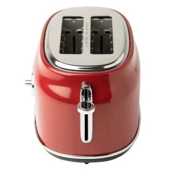 Haden Dorset 2-Slice Stainless Steel Toaster | Red 10 Haden Dorset 2-Slice Stainless Steel Toaster | Red -Cuisinart Shop 75001dorsettoastertop