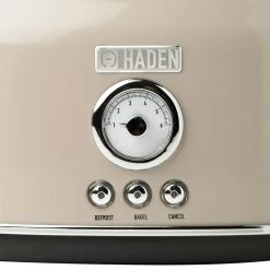 Haden Dorset 2-Slice Stainless Steel Toaster | Putty Beige -Cuisinart Shop 75003dorsettoasterdetail2