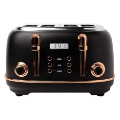 Haden Heritage 4-Slice Toaster | Black And Copper