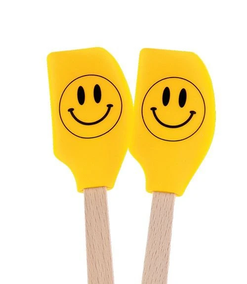 Tovolo Set Of 2 Mini "Spatulart" Smiley Face Spatulas 4 Tovolo Set Of 2 Mini "Spatulart" Smiley Face Spatulas - Image 2