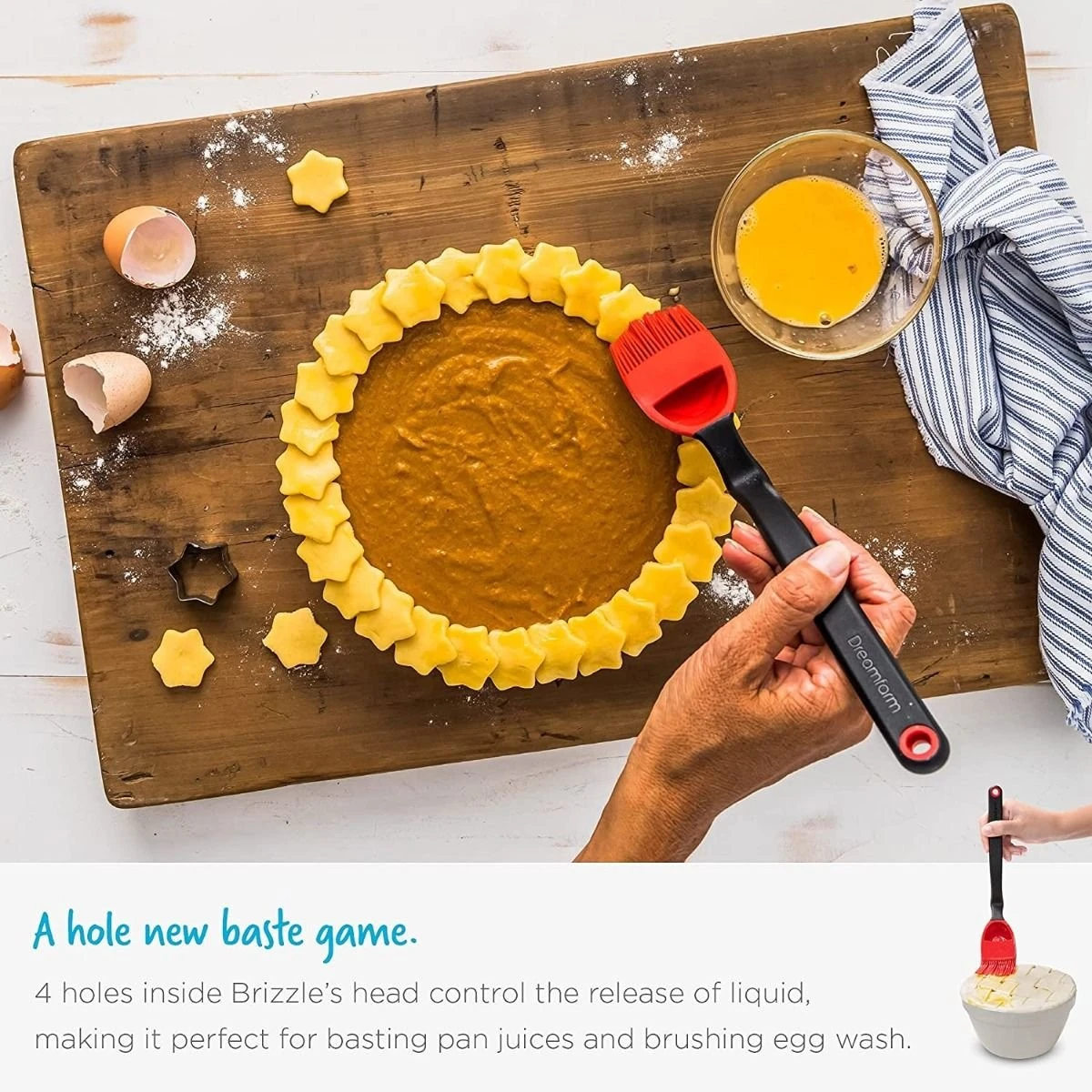 Dreamfarm Brizzle Silicone Basting Brush | Red 9 Dreamfarm Brizzle Silicone Basting Brush | Red - Image 7