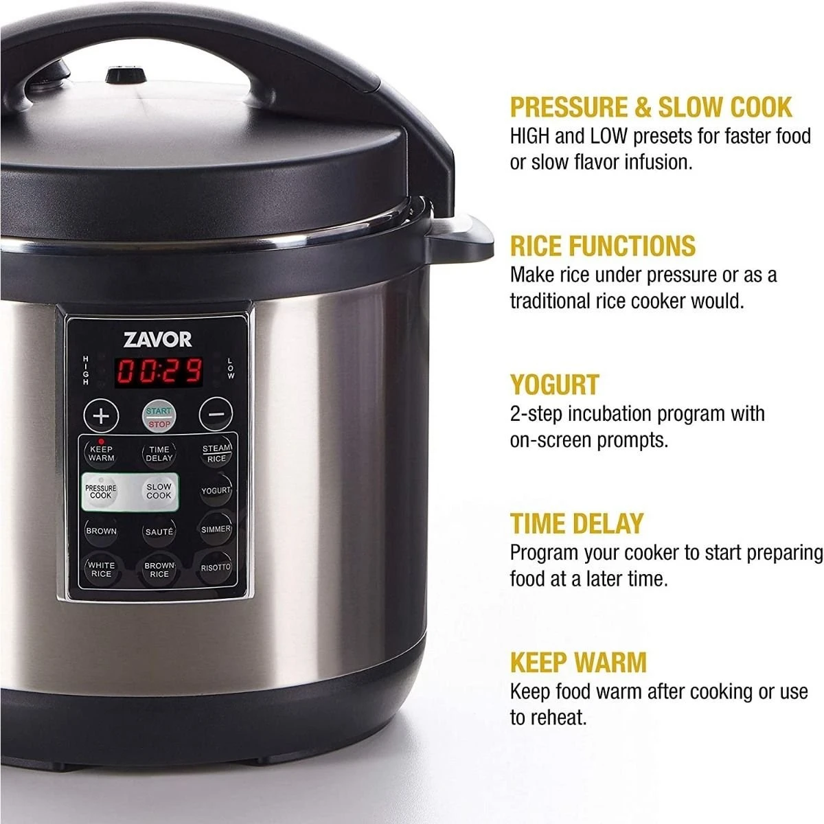 Zavor LUX™ Multi-Cooker | 8 Qt. 5 Zavor LUX™ Multi-Cooker | 8 Qt. - Image 3