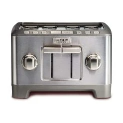 Wolf Gourmet 4-Slice Toaster | Silver Knobs