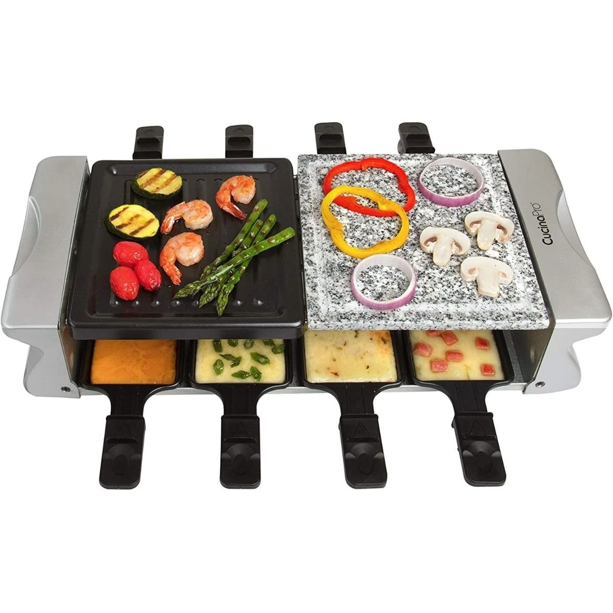 Cucina Pro CucinaPro 8-Pan Deluxe Raclette 3 Cucina Pro CucinaPro 8-Pan Deluxe Raclette