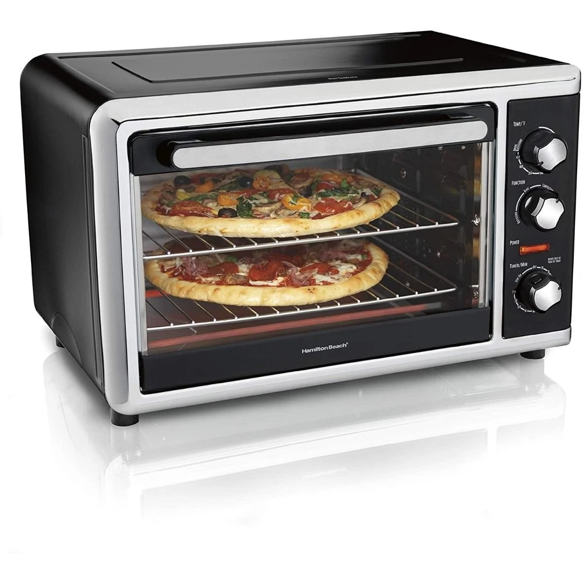 Hamilton Beach Home Hamilton Beach Countertop Oven With Convection & Rotisserie | Black & Stainless 3 Hamilton Beach Home Hamilton Beach Countertop Oven With Convection & Rotisserie | Black & Stainless