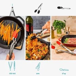 Dreamfarm 9" Clongs Silicone Tongs | Black 11 Dreamfarm 9" Clongs Silicone Tongs | Black -Cuisinart Shop 81e96qw8j8l. ac sl1500 1