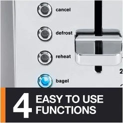 Krups 4-Slice Breakfast Toaster | Brushed Chrome & Stainless Steel -Cuisinart Shop 81gck35fahl. ac sl1500